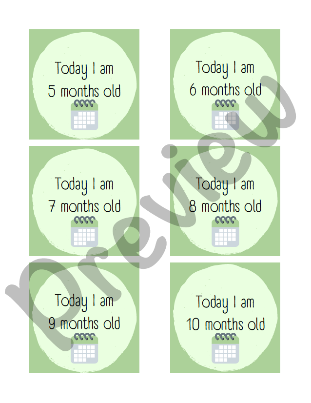 NICU Milestone Cards