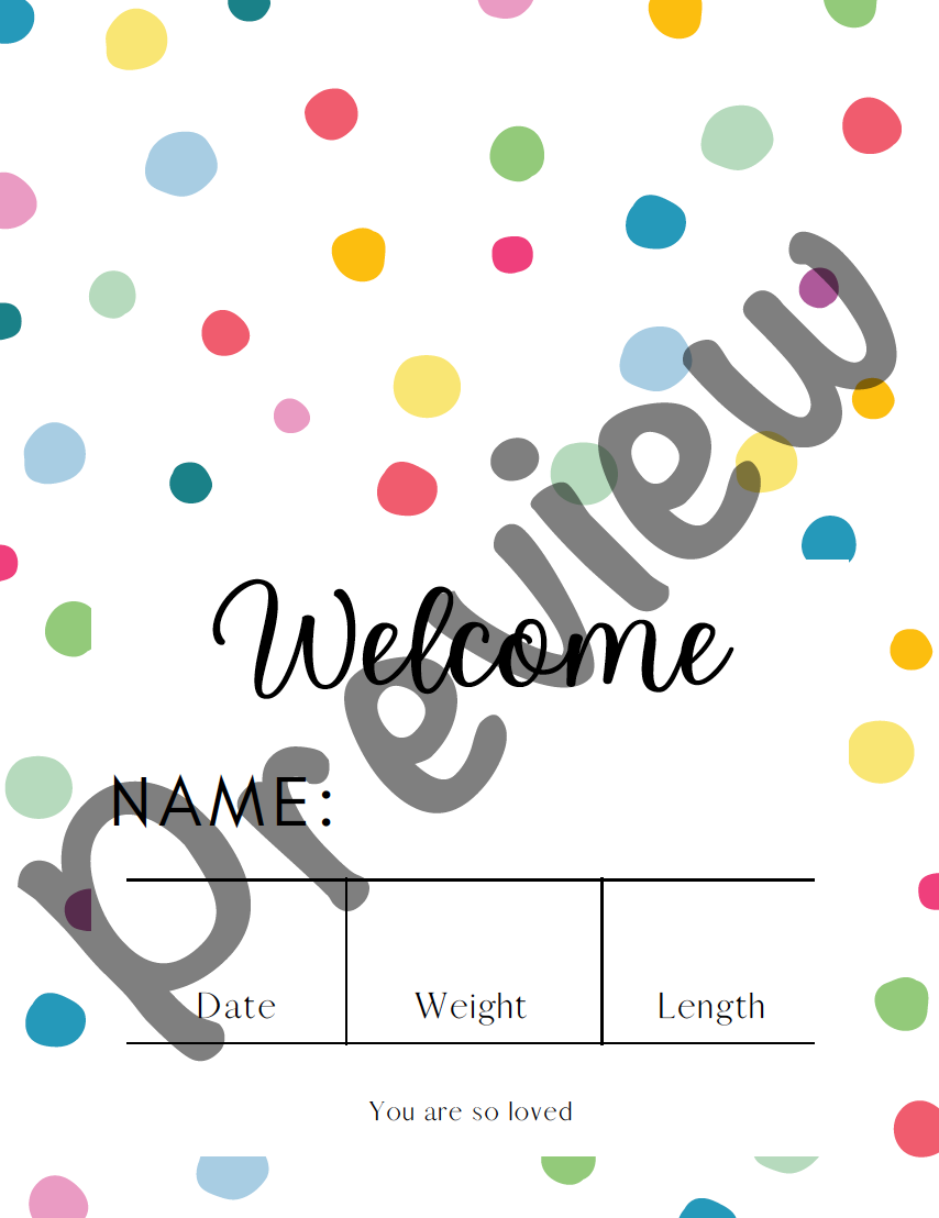 Polka Dot Photo Milestone Cards