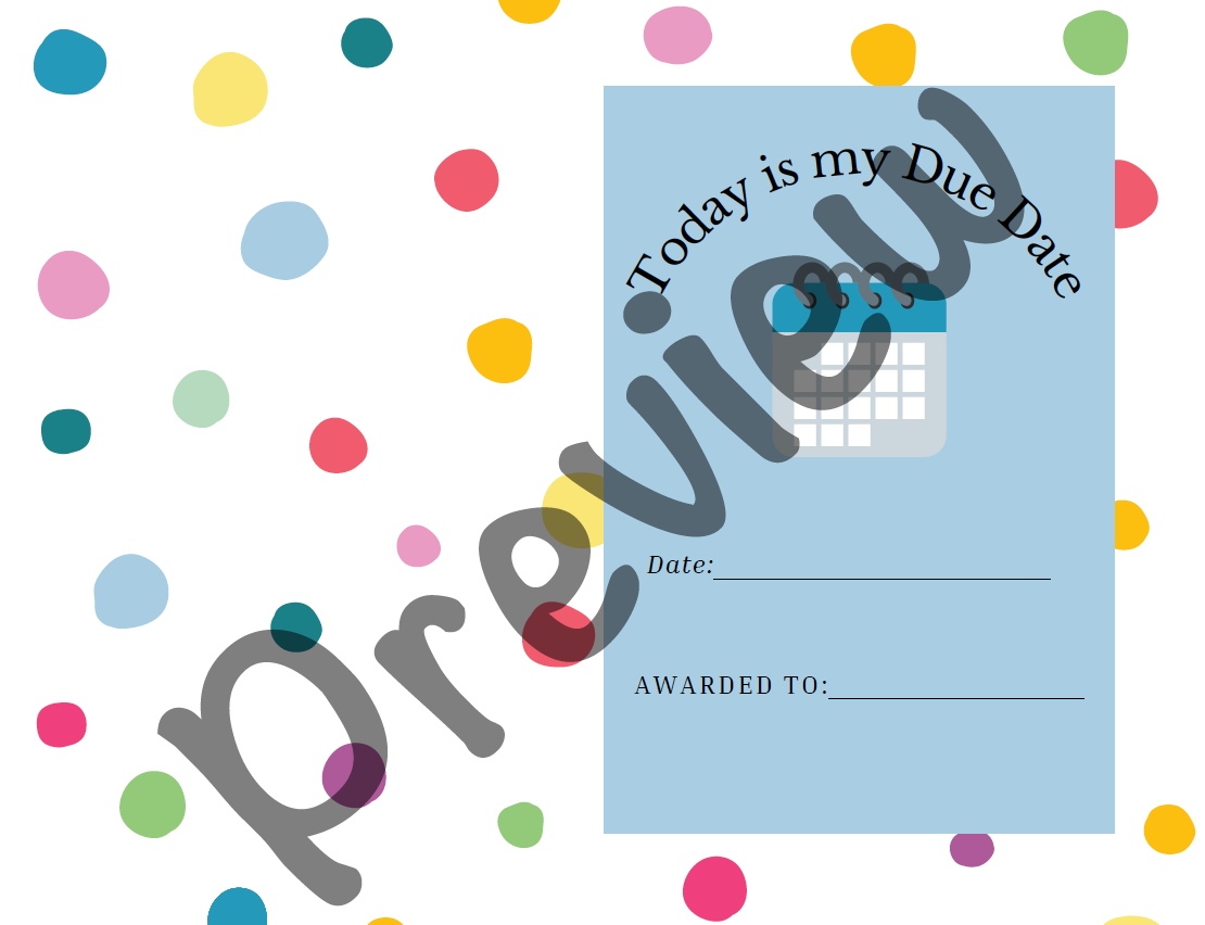 Polka Dot Photo Milestone Cards