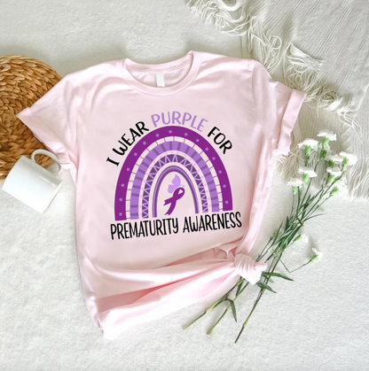 I Wear Purple for Prematurity Awareness T-Shirt
